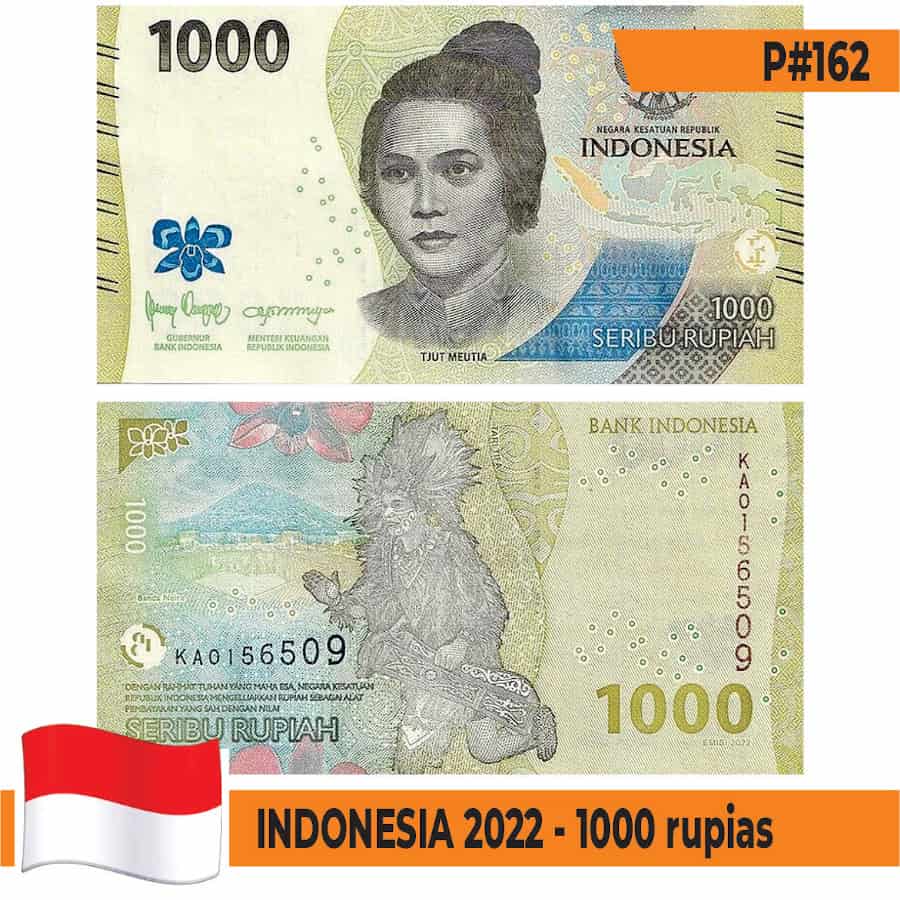 Indonesia 2022 [BLL] 1.000 rupias. Tjut Meutia (SC)