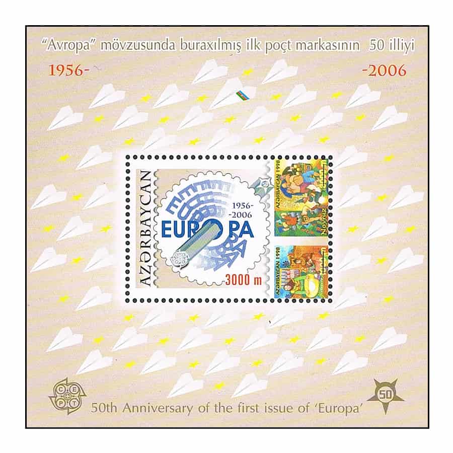 Azerbaiyán 2005. HB Aniversario emisiones Europa (MNH) MI#BL65