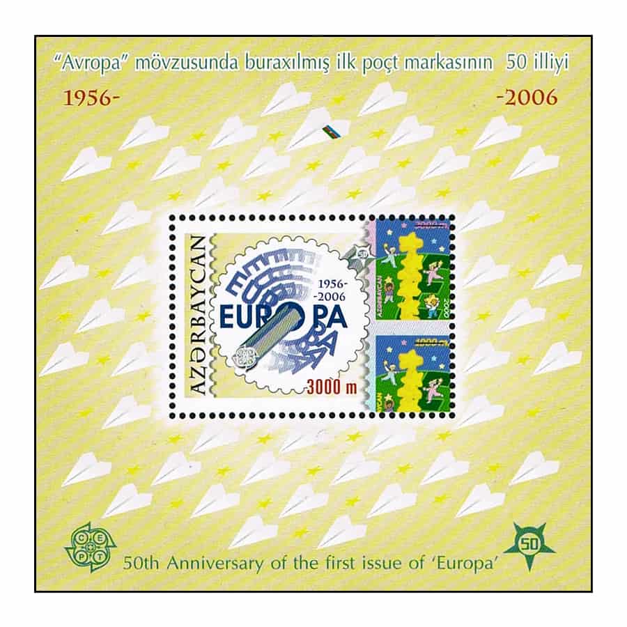 Azerbaiyán 2005. HB Aniversario emisiones Europa (MNH) MI#BL66