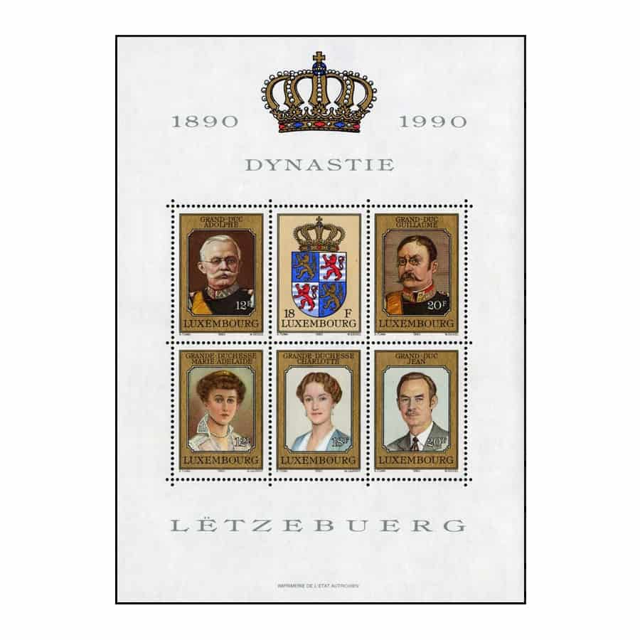 Luxembourg 1990. HB Lëtzebuerg Dynasty (MNH) MI#BL16