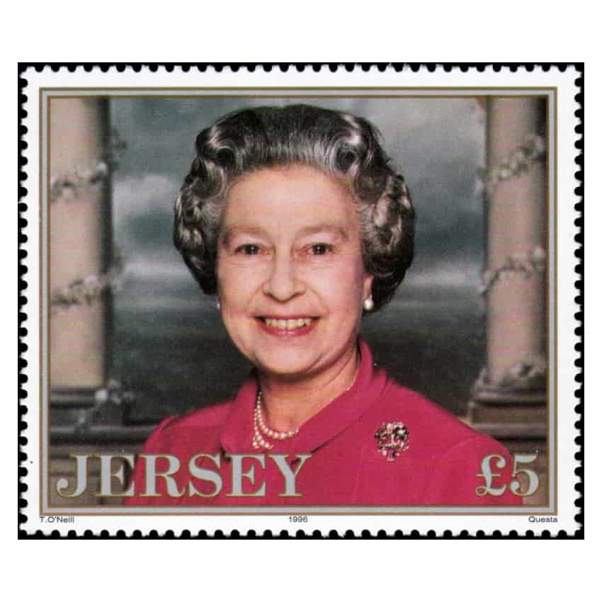 Jersey 1996. 70 aniversario Isabel II (MNH) - SCOTT 747