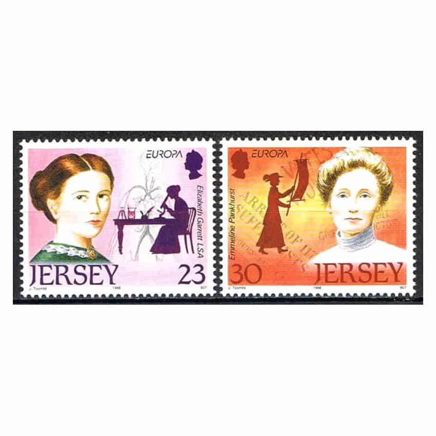 Jersey 1996. Europe Series: Women (MNH) - SCOTT 748-749