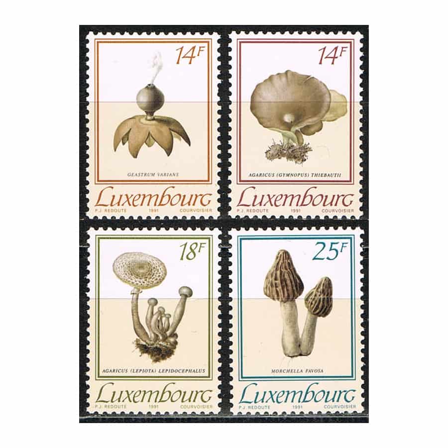 Luxembourg 1991. Mushrooms (MNH) MI#1267-1270