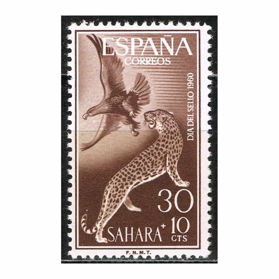 Sahara 1960. Día del Sello 30+10c (MNH) - ED#178