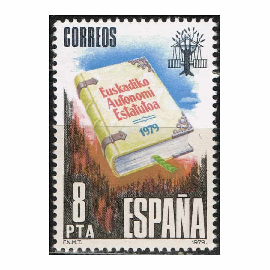 España 1979. Estatuto de Autonomía vasco (MNH) ED#2547