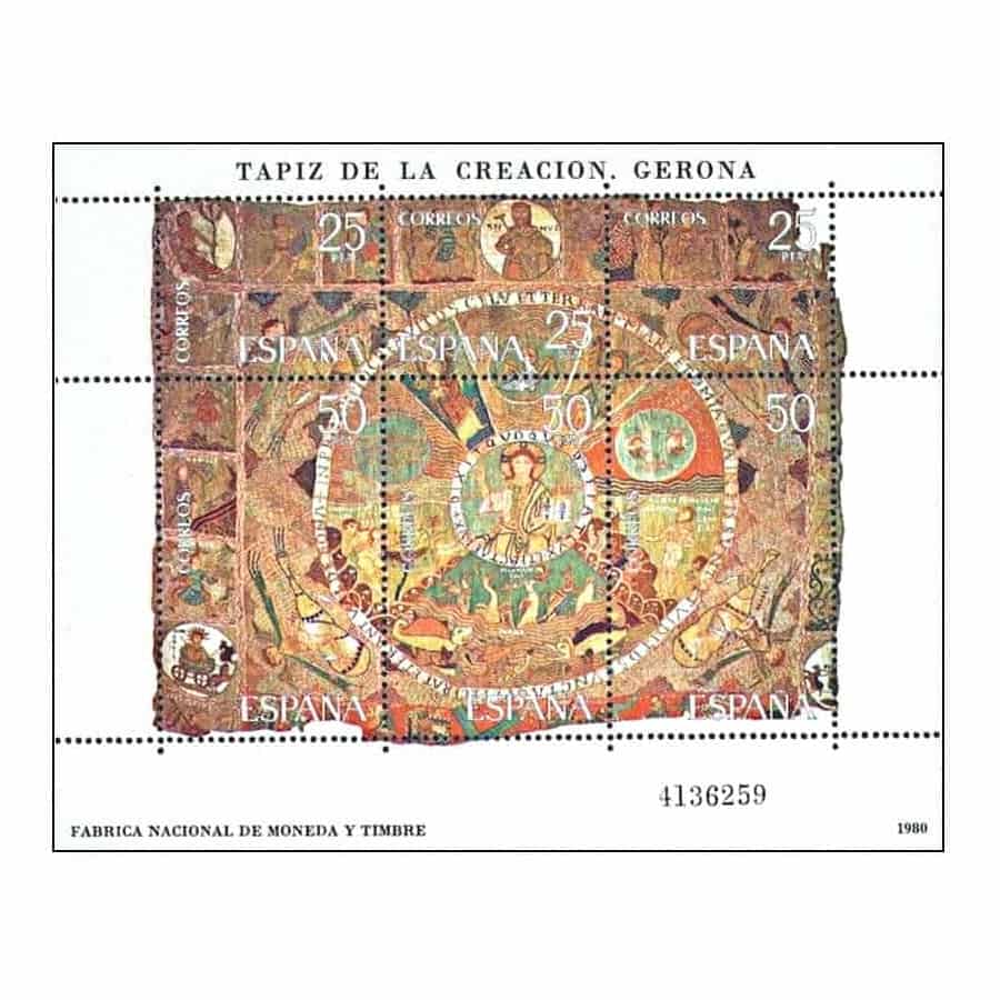 Spain 1980 [SLL] HB Tapestry of the Creation. Gerona (MNH)