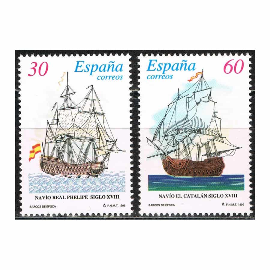 España 1996. Barcos de España (MNH) ED#3413-3414