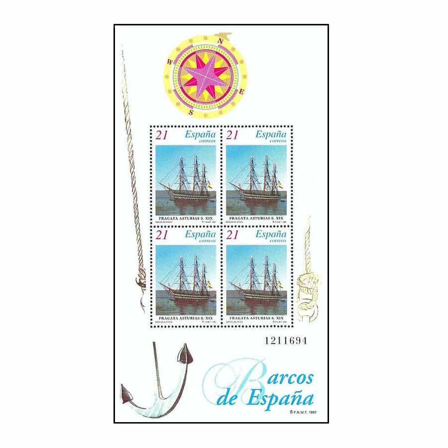 España 1997. HB Barcos de España (MNH) ED#3477