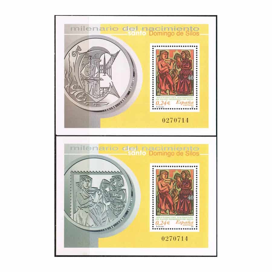 España 2001. HB Santo Domingo de Silos (MNH) ED#3818-3819