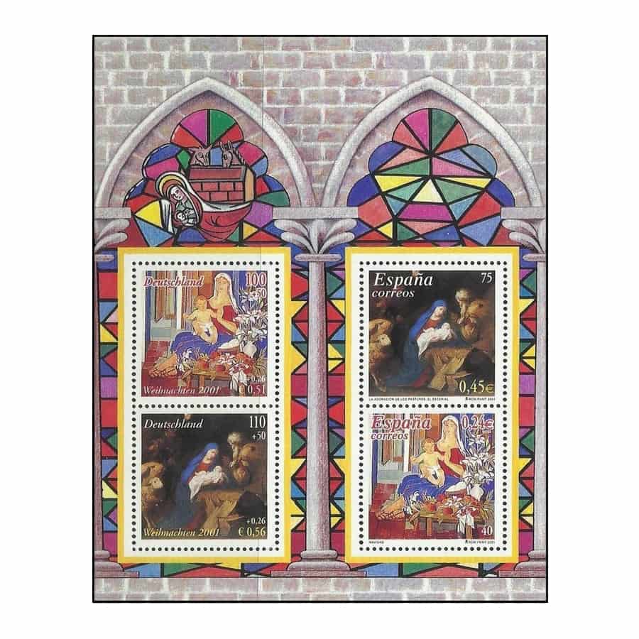 Spain 2001. HB Navidad, jointly with Germany (MNH) ED#3837