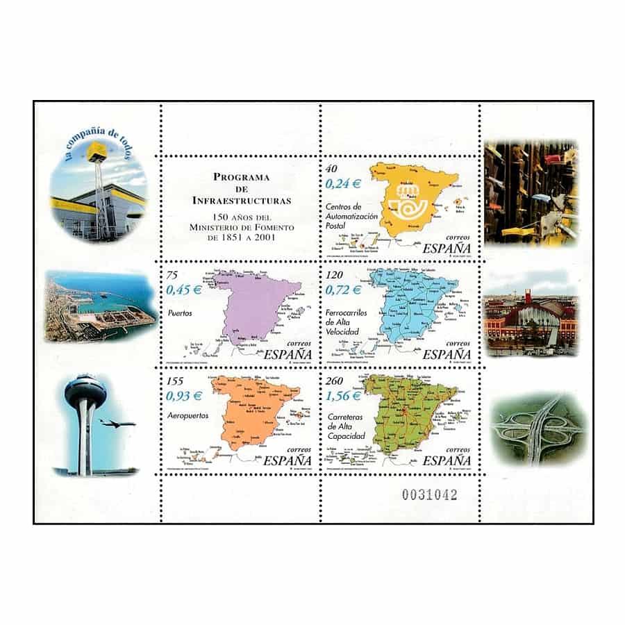 España 2001. HB Programa de infraestructuras (MNH) ED#3855