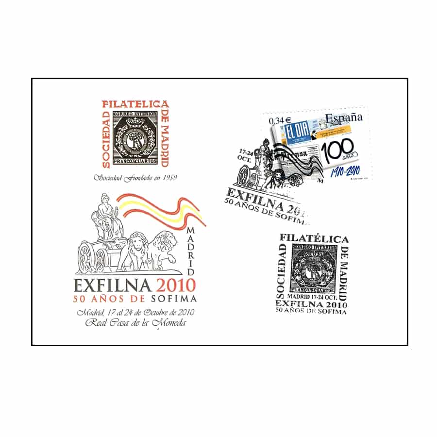 España 2010. Tarjetón Exfilna 2010 (MNH)