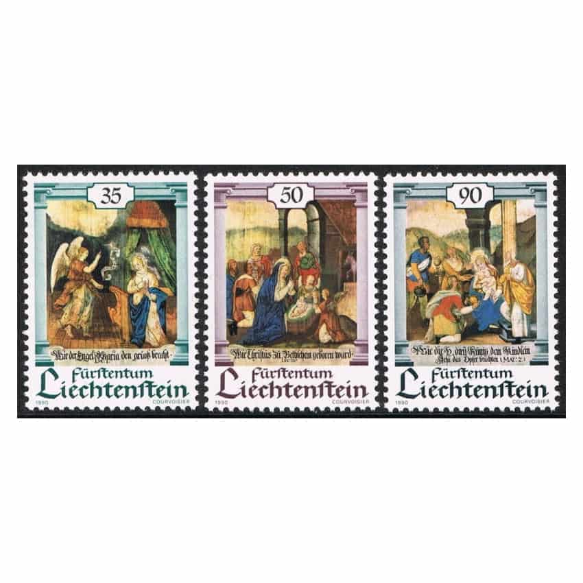 Liechtenstein 1990. Serie Navidad (MNH) - SCOTT 949-951