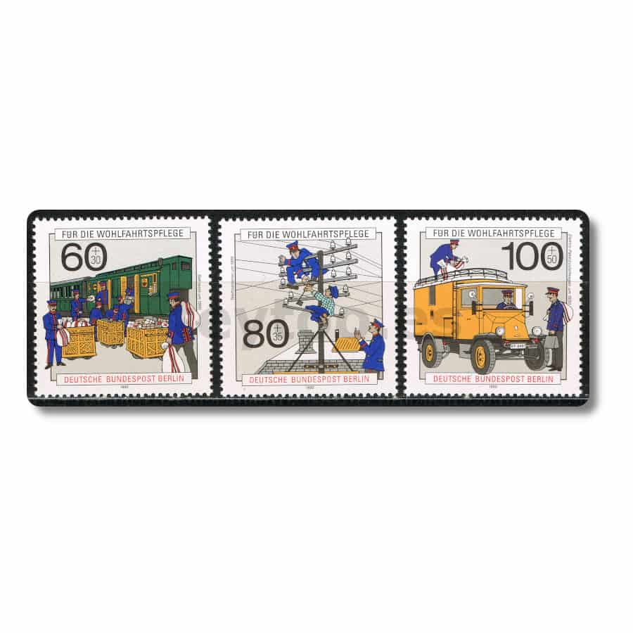 Berlin 1990. Charity. Postal history. (MNH) MI#876-878