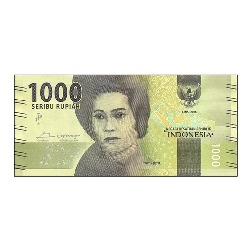 [K0019#] Indonesia 2017 [BLL] 1,000 Rupees. Tjut Meutia (SC)