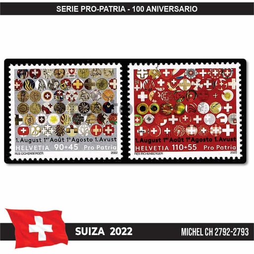 [C2301#] Suiza 2022. Animales en su hábitat (MNH) MI#2761-2764 (copia)