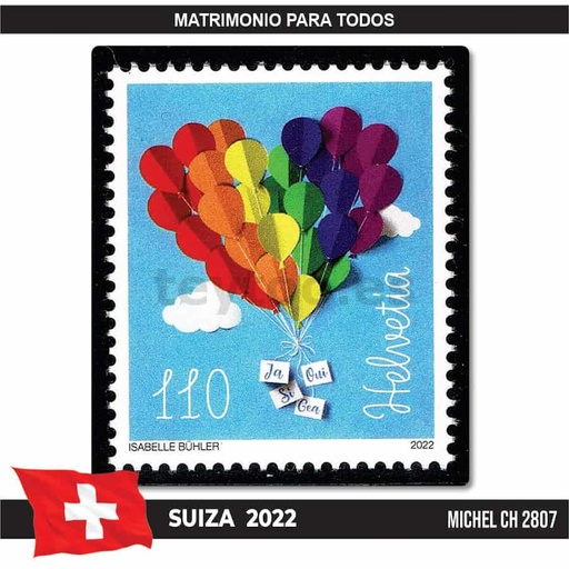 [C0026#] Suíça 2022. Casamento para todos (MNH) MEU#2807