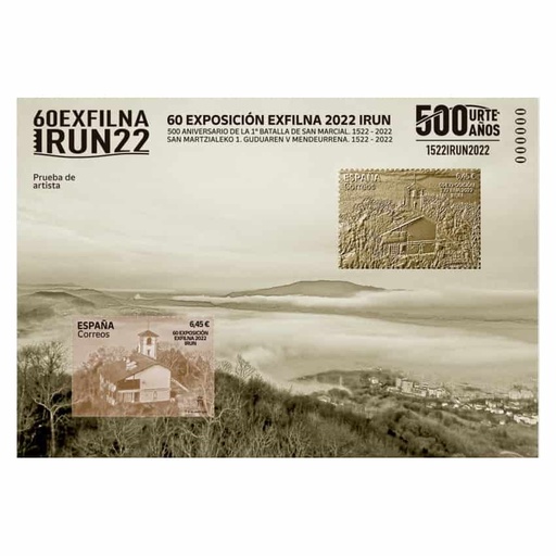 [P164#] Spain 2022. PA Exfina 2022 with Gold seal (M)