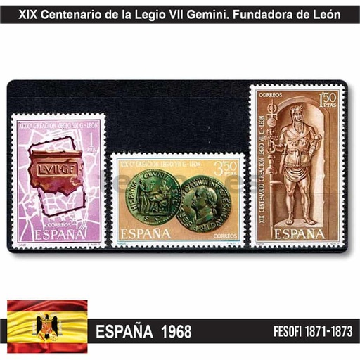 [C2342#] España 1968.  Día Mundial del Sello (MNH) FE#1869-1870 (copia)