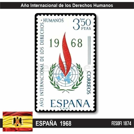 [C2343#] España 1968. Año internacional de los Derechos Humanos (MNH) FE#1874