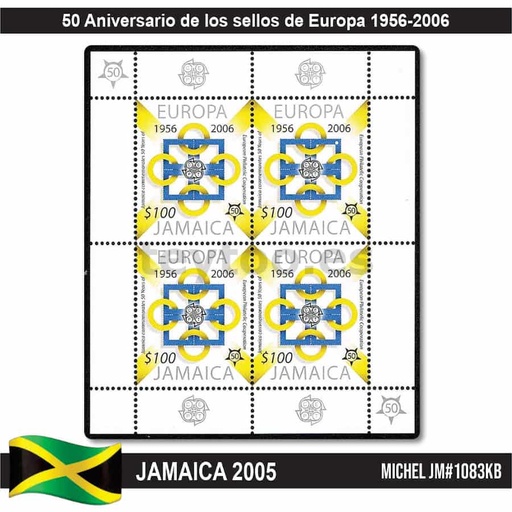 [C2359#] Jamaica 2005. 50 años de sellos de Europa (MNH) MI#1082KB (copia)