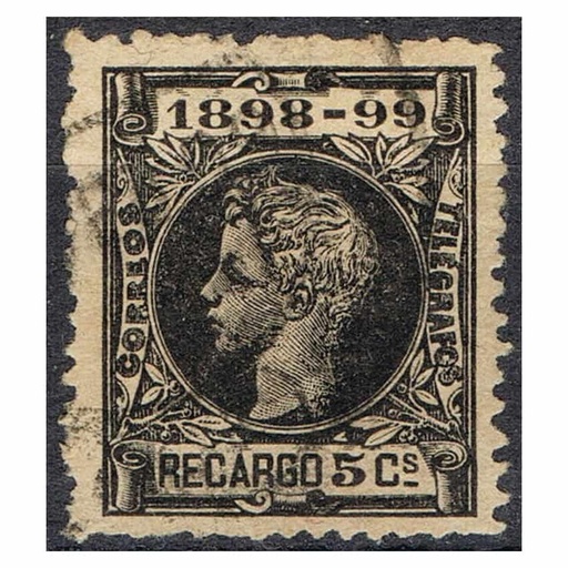 [B0624#] España 1898, Alfonso XIII, Impuesto de Guerra 5 (U) - EDIFIL 240