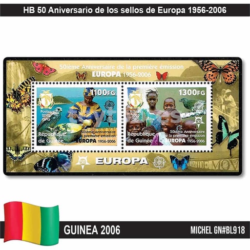 [C2381#] Guinea 2006. HB 50 Aniversario de los sellos de Europa (MNH) MI#BL919 (copia)