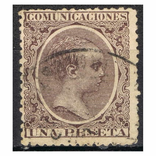 [B0626#] España 1889, Alfonso XIII, 1 Pt (U) - EDIFIL 226