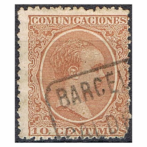 [B0627#] España 1889. Alfonso XIII, 10 c (U) - EDIFIL 217