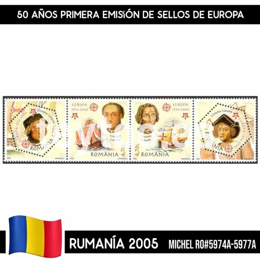 [D0253#] Romania 2005. 50 years of Europe stamps (MNH) MI#5974A-5977A