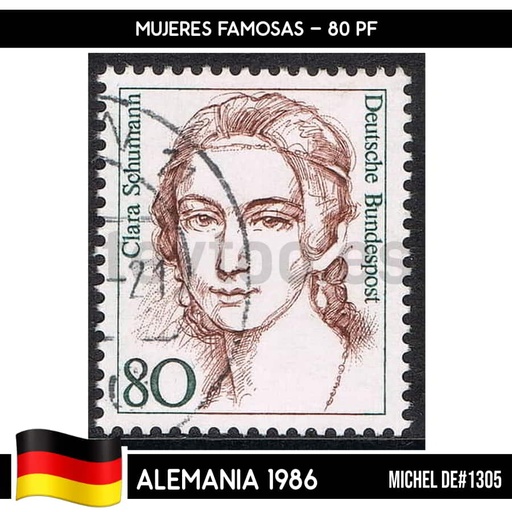 [B0841#] Alemania 1986. Mujeres Famosas (U) MI#1304-1305 (copia)