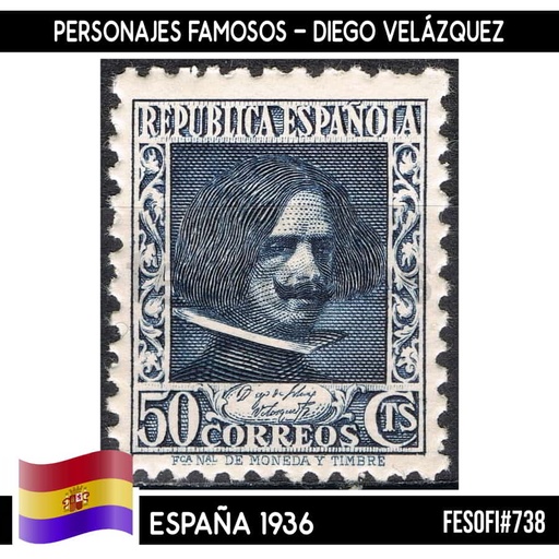 [B0013#] España 1936. Personajes III, 30 cts (MNH) FE#734 (copia)