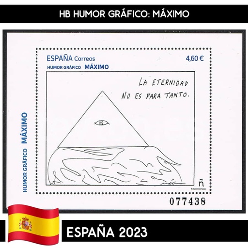 [B0435.1#] España 2023. HB Humor Gráfico: Máximo (MNH)