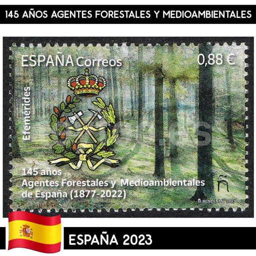 [B0489.1#] España 2023. 145 años Agentes Forestales y Medioambientales (MNH)