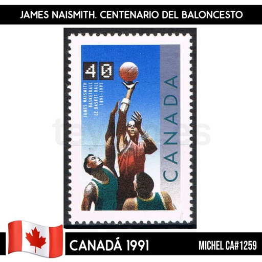 [B0530.1#] Canada 1991. Basketball Centenary (MNH) MI#1259