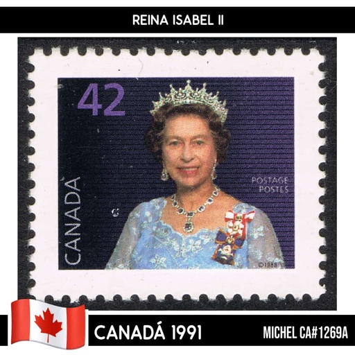 [B0565.1#] Canadá 1991. Bandera de Canadá (MNH) MI#1268A (copia)