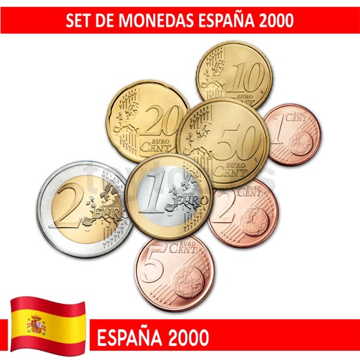 [B0882#] España 2000 Emisión de Euros en tira (UNC)