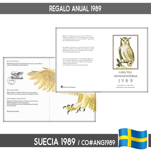 [D0006.1#] Sweden 1989. Annual Gift Folder (N) CO#ANG1989