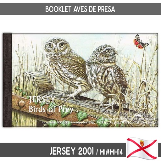 [D0018#] Jersey 2001. Booklet Aves de Presa (N) MI JE#MH14