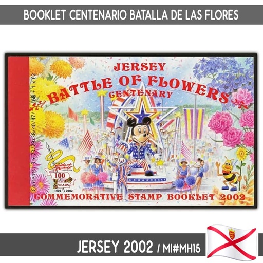 [D0019#] Jersey 2002. Booklet Battle of the Flowers (N) MI#MH15