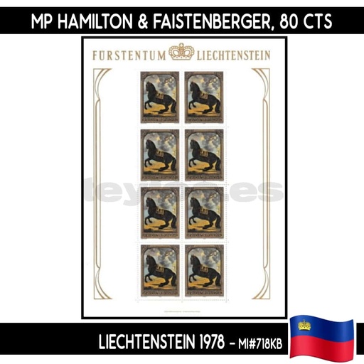 [D0072#] Liechtenstein 1978. MP Pinturas, 70 Rp (MNH) MI#717KB (copia)