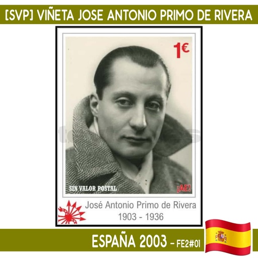 [D0095#] España 2003. [SVP] Viñeta José Antonio Primo de Rivera (MNH)