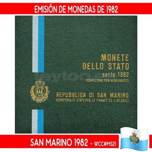 [J0038#] San Marino 1981. Emisión de Monedas Anual (BU) WCC#MS18 (copia)