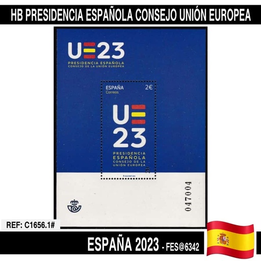 [C1656.1#] Spain 2023. HB Spanish Presidency Council of the European Union (MNH) FES@6342