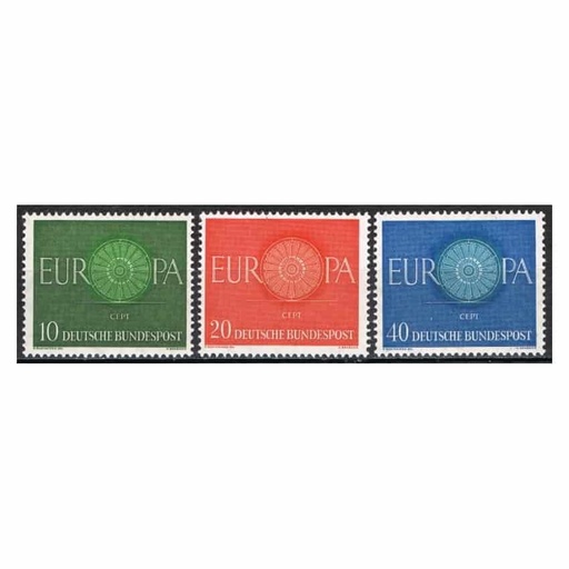 [B0704#] Alemania 1960. Serie Europa (MNH) - MI 337-339