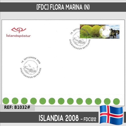 [B1032#] Iceland 2008 [FDC] Flora Marina (N)