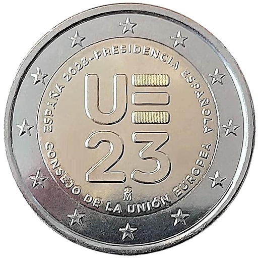 [F0028#] Espagne 2023 [MND] 2€. Présidence espagnole de l'U.E. (SC)