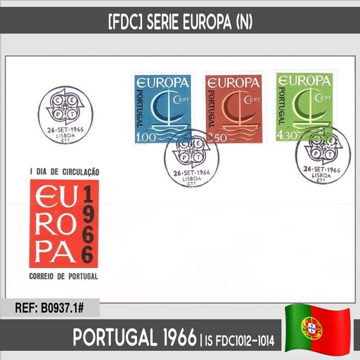 [B0937.1#] Portugal 1966 [FDC] Europe Series (N)