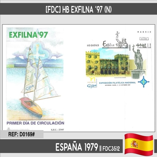 [D0169#] Espagne 1997 [FDC] HB Exfilna '97 (N)