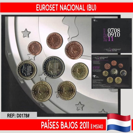 [D0178#] Netherlands 2011. Euroset National Collection (BU)